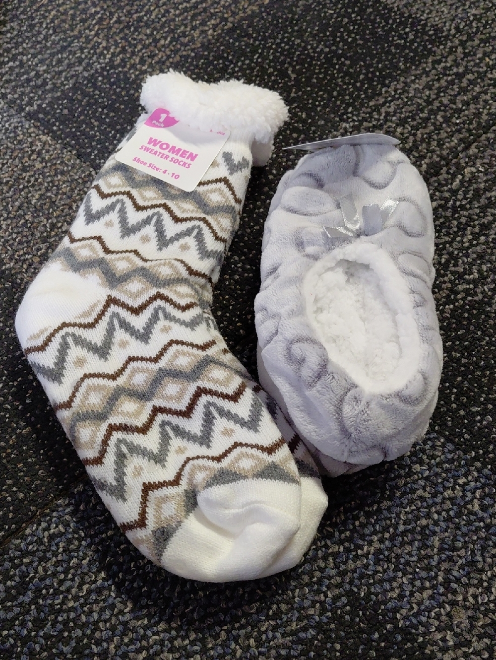 Women's sweater socks and slipper sock